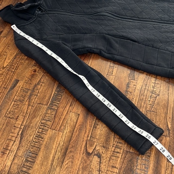 The North Face Jacket Black Quilted Fleece Full Front Zip front zip pockets XS - Picture 11 of 12
